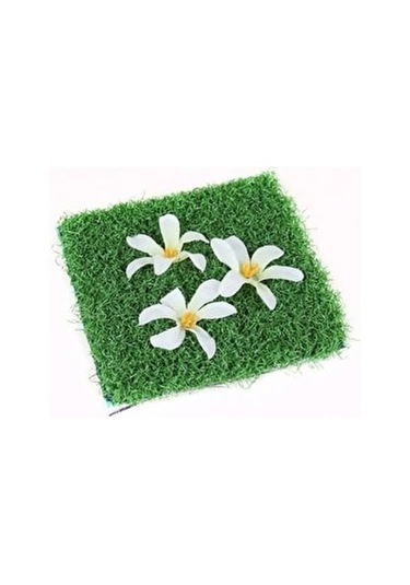 Yapay Çim Gider Süsü Dekoratif Süzgeç Üstü Kapak Koku Önleyici Yeşil