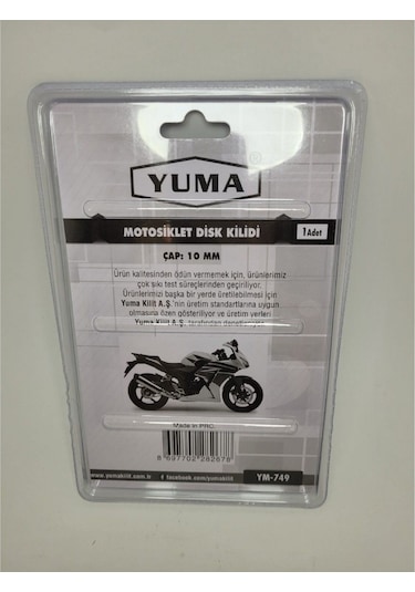 Yuma Motosiklet Disk Kilidi Enka689