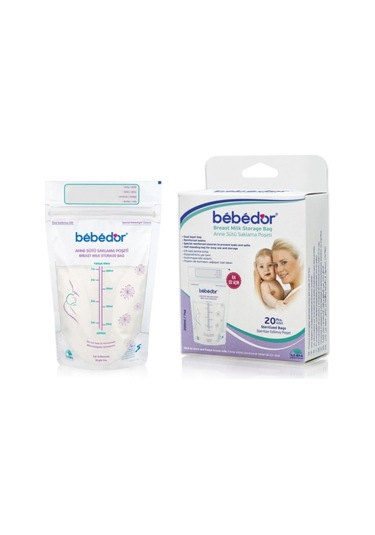 Bebedor Kilitli Anne Sütü Saklama Poşeti 20 Li Çok Renkli