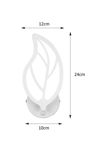 Leezsing 3000k Isınak Beyaz Led Duvar Lambası - 10w Enerji Verimli, 85-265v Geniş Voltaj, On/off Anahtarlı, Akrilik-demir, Model 3061 Ilık Beyaz