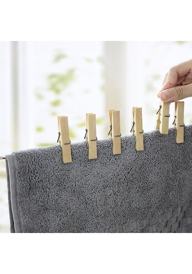 20 Adet Doğal Bambu Elbise Peg Aile Ahşap Çorap Yatak Çarşafı Rüzgar Geçirmez Pimleri Zanaat Ev Klipleri Kelepçe Ev Clothespins