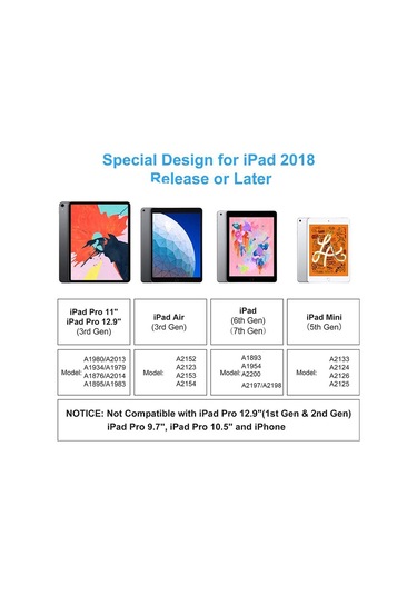 Stylus Kalem - Tüm iPad'Lerle Uyumlu (Palm Rejection Sistemli)