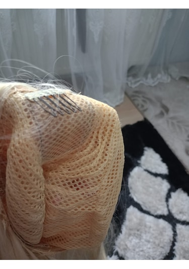 Naturel Peruk Karamel Tepelık Takcık Dore Sarı