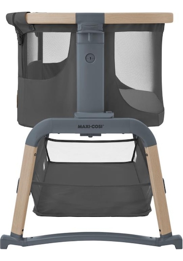 Maxi-Cosi Iora Air Sallanabilen Ahşap Görünümlü Anne Yanı Beşik Beyond Graphite Antrasit Maxi-Cosi Iora Air Sallanabilen Ahşap Görünümlü Anne Yanı Beşik Beyond Graphite Antrasit