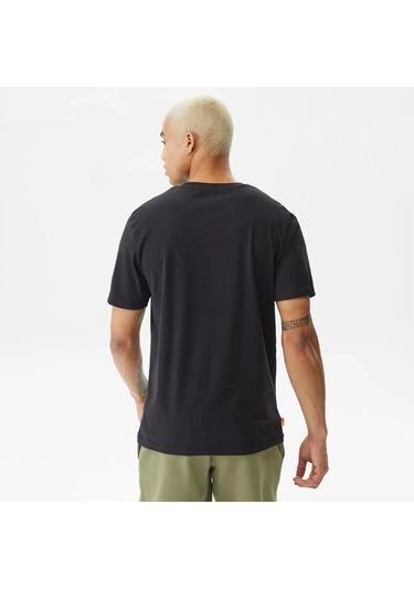 Timberland Tree Logo Camo Erkek Tişört Siyah 001