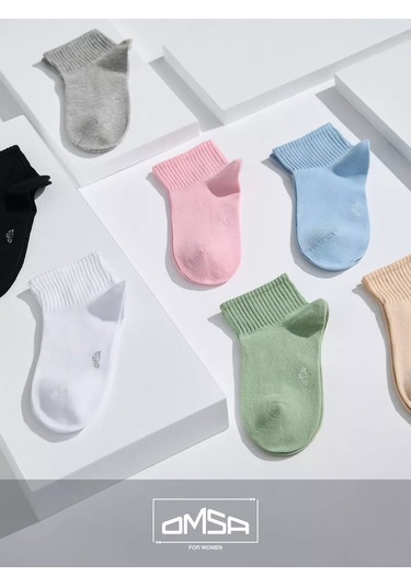 Omsa Pamuklu Kısa Yaz Çorapları 6'lı Set 167928221 Siyah
