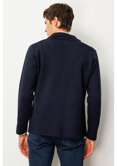 Erkek Cepli Blazer Ceket Lacivert Lacivert