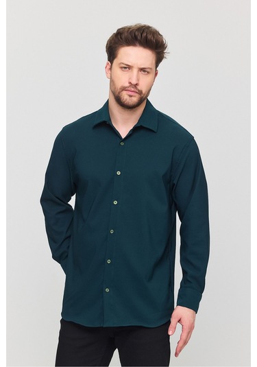 Oversize Rahat Kesim Erkek Gömlek Nefti