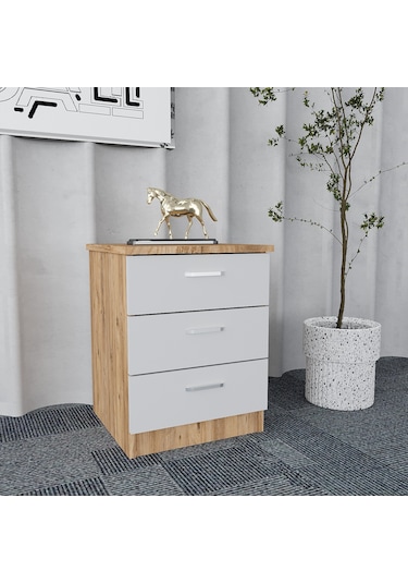 Padova 5'li Ofis Takımı  Model 3 Çam Beyaz