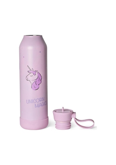 Citron 3 Katmanlı Paslanmaz Çelik Termos Seti 750 Ml - Stormy Unicorn Renkli