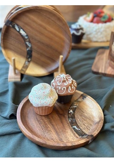 Akasya Pasta Tabak 20cm Renkli