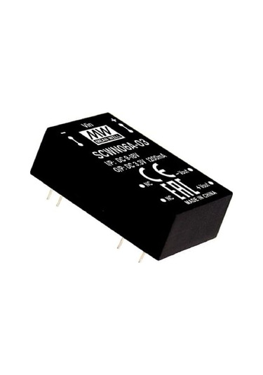 Meanwell Scwn06a-05 ,9..18vdc 5vdc/1a Dc-dc Konverter