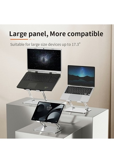 Ebitda 17,3 Dizüstü Bilgisayarlar İçin L306 Tablet Standı, Ayarlanabilir, Isı Dağıtımı, Gri