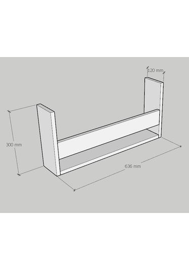 Emkawood Emkawood Dream Montessori Asma Kitaplık Beyaz
