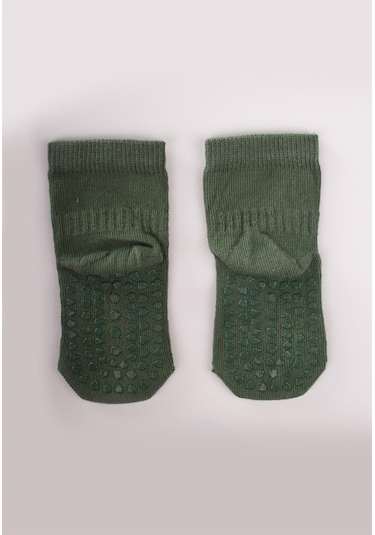 Cigit Emekleme Ve Kaymaz Çorap 6-24 Ay Haki Yeşili Haki