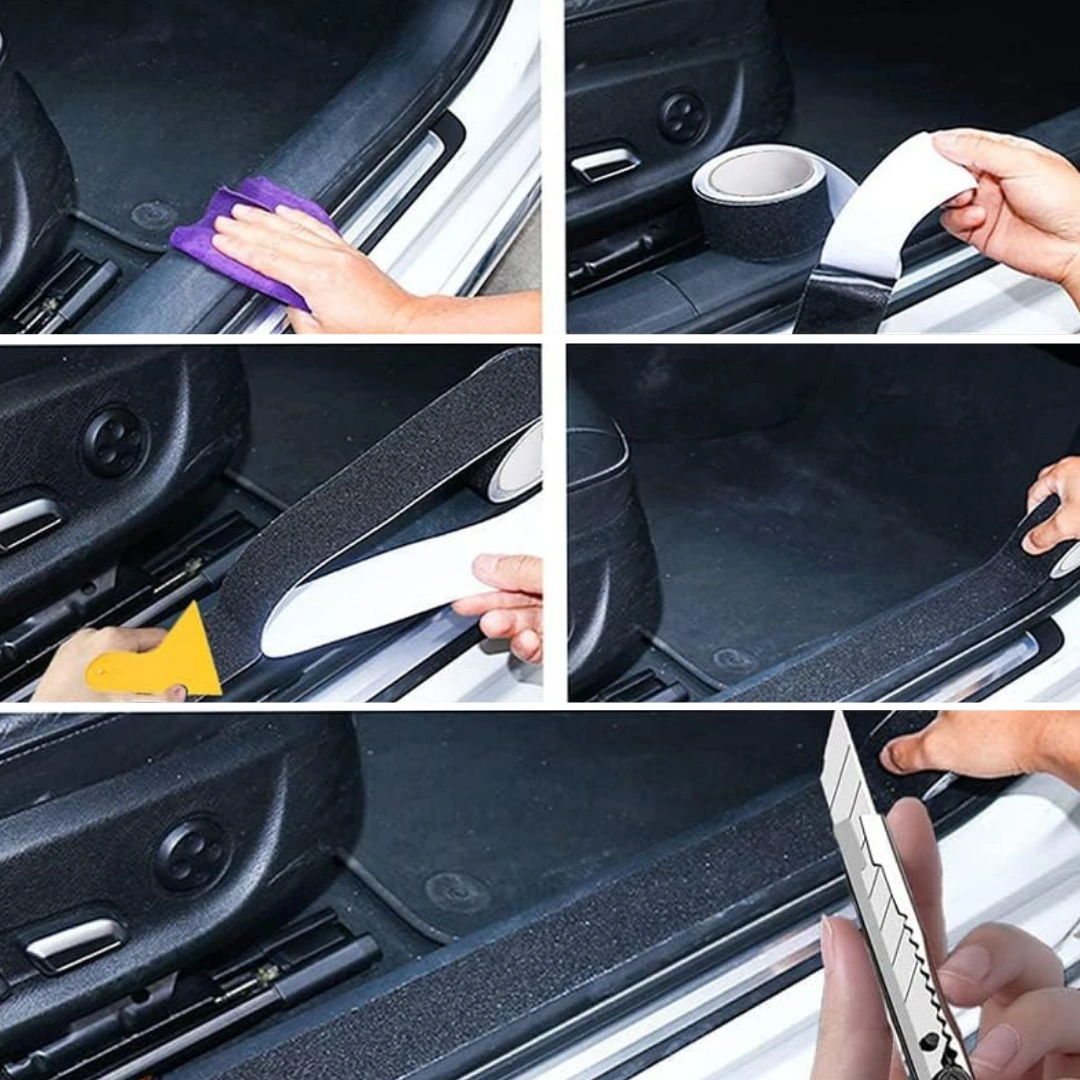 Taşlı Zemin Kaydırmaz Bant Kendinden Yapışkanlı Güvenli Yüzey Şeridi Merdiven Ve Zeminler İçin