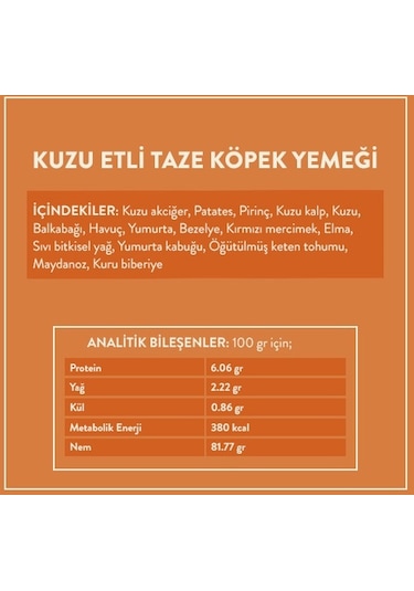Kito Kuzu Etli Yetişkin Köpek Maması 7 KG + Kito Fresh Kuzu Etli Köpek Yemeği 6'lı
