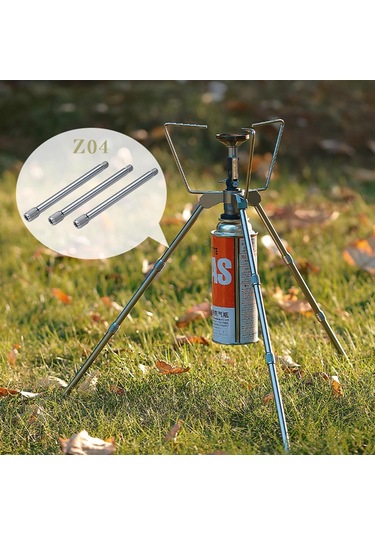 Homyl Z04 Gaz Tankı Için Uzatma Direği Sırt Çantasıyla Kamp Gümüş