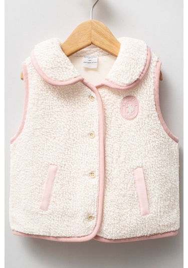 U.S. Polo Assn. U.s. Polo Assn Kız Bebek Krem Yelek Krem