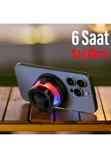 Bluetooth Hoparlör Yüksek Ses Mini Bas Manyetik Kablosuz Speaker