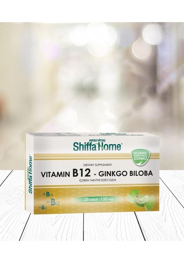Aksu Vital Home Vitamin B12 Ginkgo Biloba 150 MG 28 Tablet