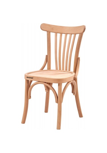 Masifart Viviano Çıtalı Tonet Sandalye Cilasız Ham Ham