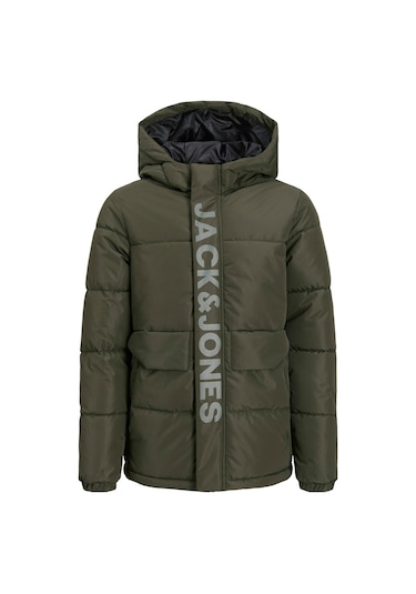 Jack & Jones Jcospeed Puffer Sn Jnr Haki Erkek Çocuk Mont 000000000102341351 Haki