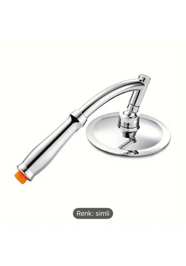 Byesu Duş Hortumuna Takılabilen 360 Derece Dönen Yönü Ayarlanabilen Robot Tipi Duş Başlığı Krom