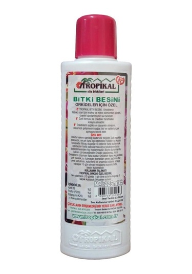 Orkide Besini Bitki Besini Sıvı Bitki Besini Gübre Orkide Gübresi Bitki Vitamini 225 Ml Diğer