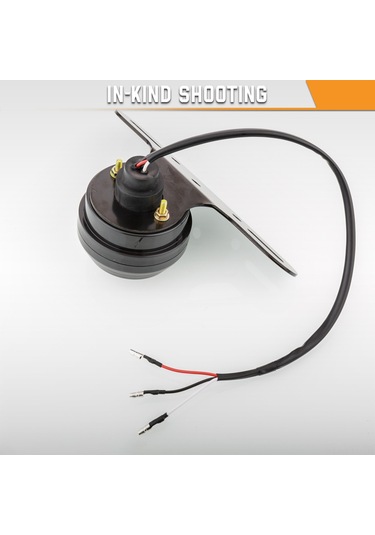 Youtek Klasik Motosiklet Modifikasyonu İçin Universal Retro Led Fren Arka Lambası, Plaka Tutuculu, Krom Alüminyum Kasa, Kırmızı Lens