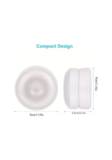 Xuweiwei 1 Adet Hareket Sensörlü Gece Lambası - Aydınlatma Ayarlı Otomatik Açma Kapama Yatak Dolap İçin Sıcak Işık Sıcak Işık