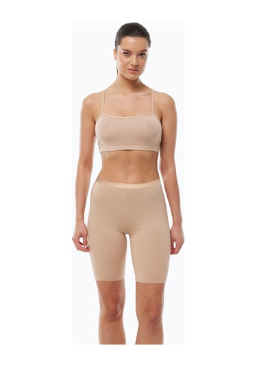 Malabadi Kadın 3 Adet Ten Rengi Dizüstü İz Yapmayan Modal Yüksek Bel Tayt 3m113 Ten Rengi