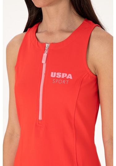 U.s. Polo Assn. Kadın Kırmızı Elbise Örme 50300711-vr213 Rısk Red Kırmızı