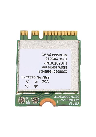 Tenfowee Lenovo Thinkpad E470/e570/yoga 710/720 Uyumlu M.2 Wifi Kartı - 867mbps Hız, Bluetooth 4.0, 802.11ac, Fru 01ax713