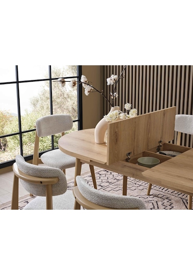 Laçin Yemek Masası Takımı Meşe