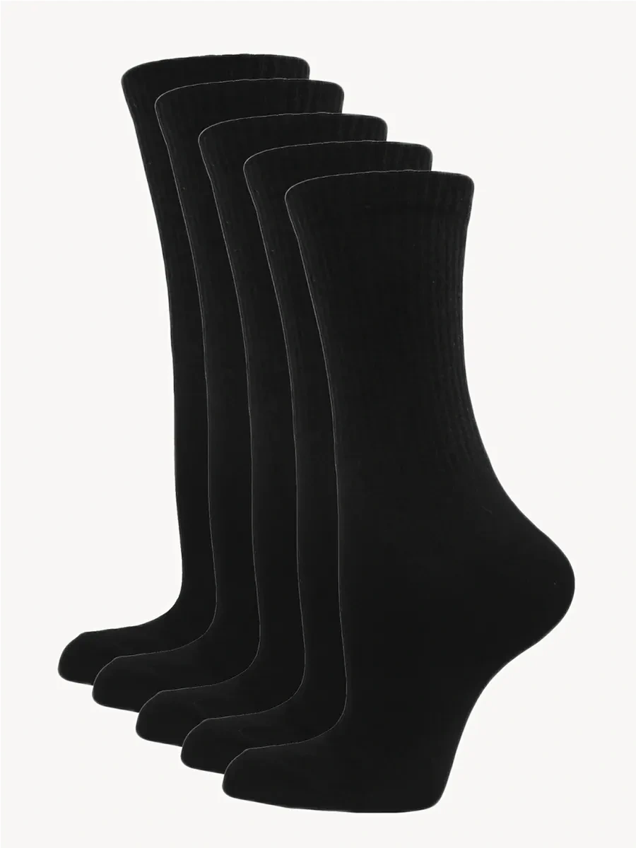 Hosıery Beyaz Yüksek Çorap Seti 150313058 Siyah