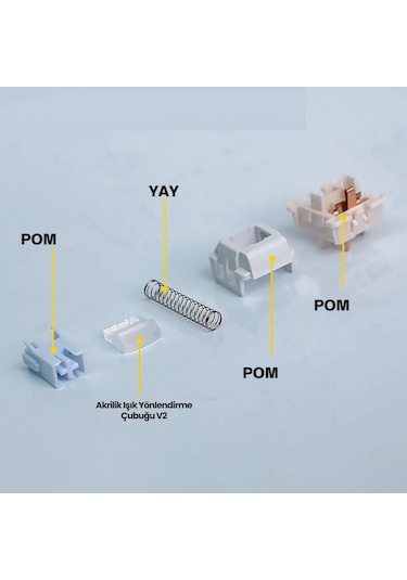 Aula Leobog Barbie Lineer Mekanik Switch 100 Adet