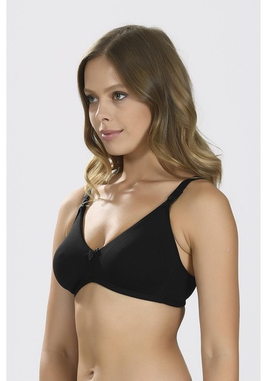 Siyah Dikişsiz Emzirme Sütyeni Siyah