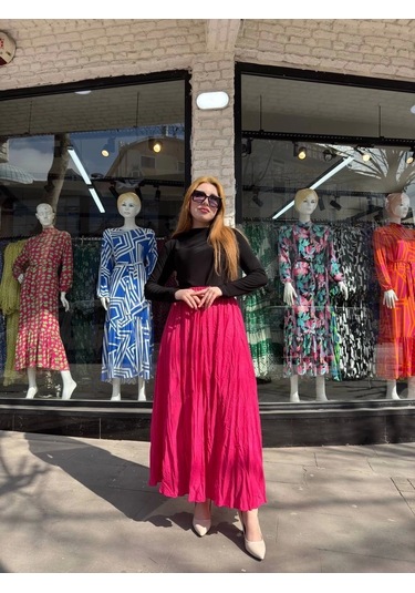 Kraş Etek Fuşya Fuşya