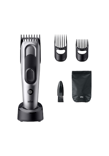 Braun Saç Kesme Makinesi Series 7, +5 Aksesuar, Ömür Boyu Keskin Bıçak, 17 Uzunluk, Hc7590
