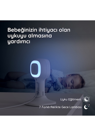 Hubble Nursery Pal Cloud 5" HD  Wi -Fi Dijital Bebek Kamerası + Gece Lambası  