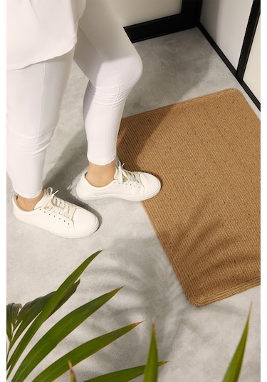 Ocean Home Textile Jüt Halat Çok Amaçlı Dekoratif İç Dış Kapı Önü Paspası 72 x 51,5 CM