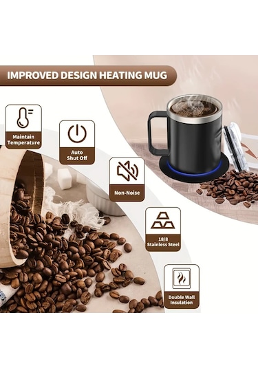 Willowhaven Senbowe Usb Masaüstü Isıtma Pedi Seti Mavi Sıcaklık Kontrolü 10 Saat Otomatik Kapanma