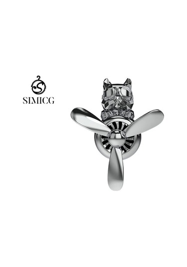 Çizgi Film Araba Havalandırma Deliği Havalandırma Deliği Aromaterapi Süsü Gümüş Kabartmalı Köpek