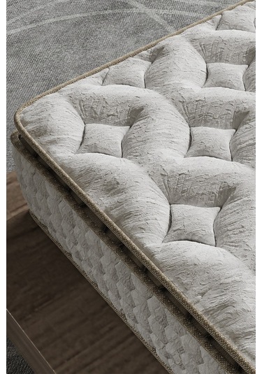 Aksviva Cortado Tek Kişilik Pedli Paket Yaylı Yatak 30 Cm BEYAZ