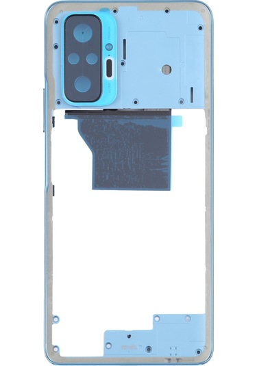 Xiaomi Redmi Note 10 Pro Max / Redmi Note 10 Pro / Redmi Note 10 Pro Hindistan İçin  Orta Çerçeve Çerçeve Plakası M2101k6p M2101k6g M2101k6ı Mavi