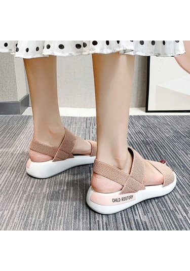 Maoyaya Roma Tarzı Kadın Plaj Terliği: Pembe, 40 Beden, Şık Ve Rahat Modeller Pembe