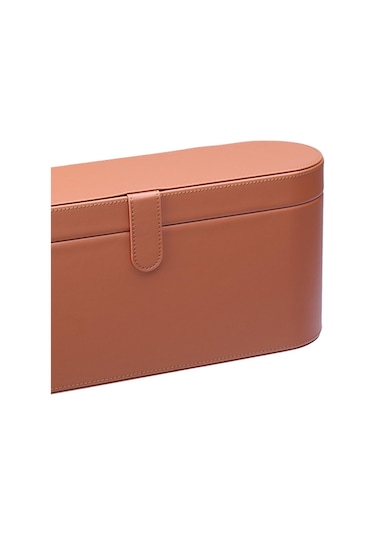 Suntek Magideal Pu Deri Saç Kurutma Makinesi Saklama Kutusu Kahverengi