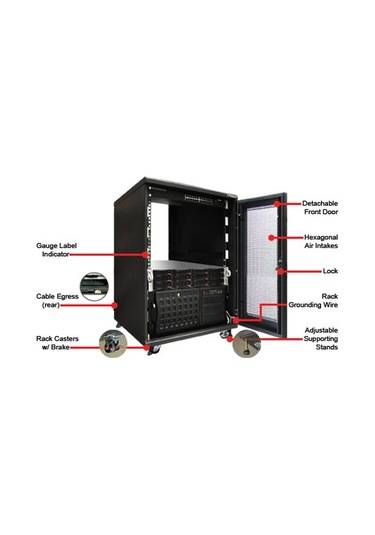 Eska 12U 19 Inch Duvar Tipi Rack Kabin 500X400Mm Soho