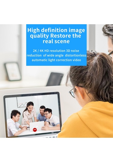 Qingmipy 1080p Webcam, Mikrofonlu Dairesel Işık, Canlı Yayın/video Konferans İçin, Usb Plug&play, Laptop/pc Uyumlu, Keskin Görüntü Ve Ses